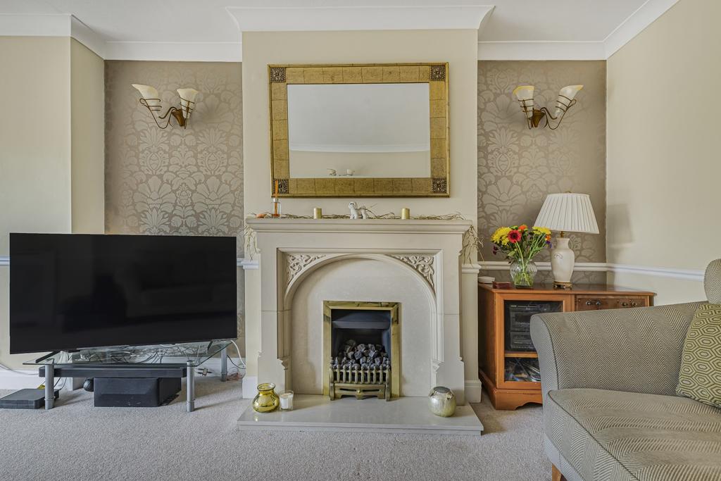 Lounge fireplace