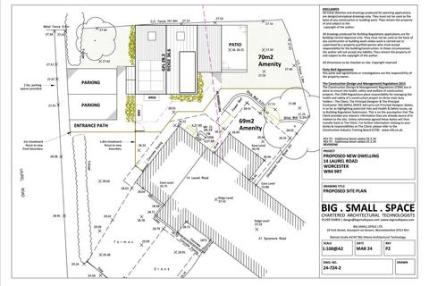 undefined, Building Plot to rear of 14 Laurel Road, Worcester.  WR4 9RT