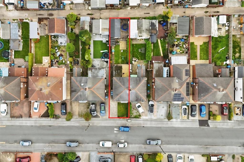 Aerial view of the property