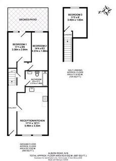 2 bedroom flat to rent, Albion Road, Stoke Newington