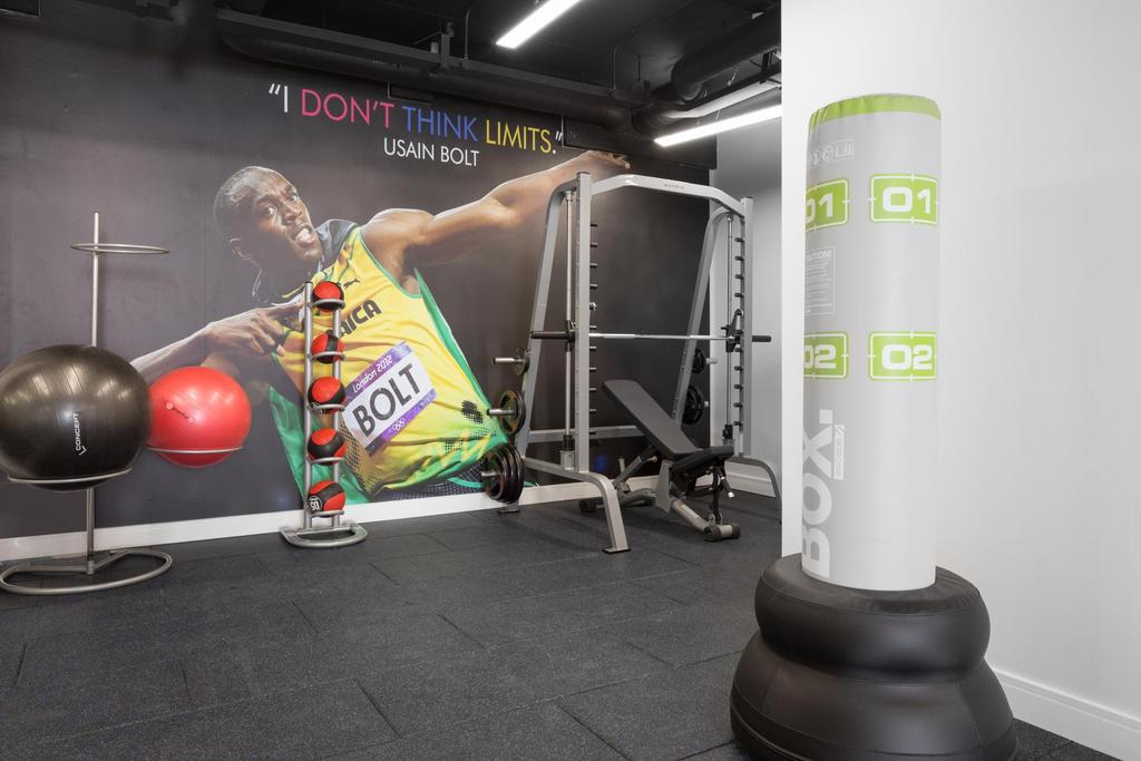 Large on-site gym
