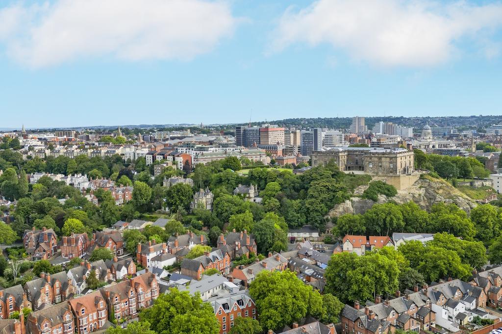 View of notts from window