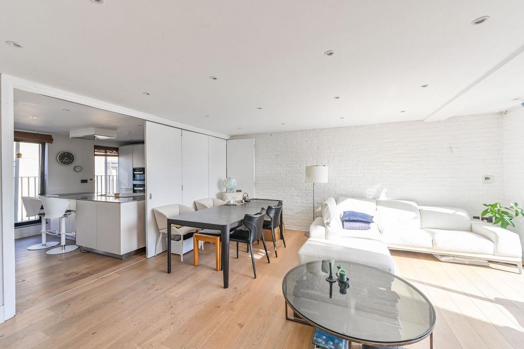 Open-plan living area, open plan living