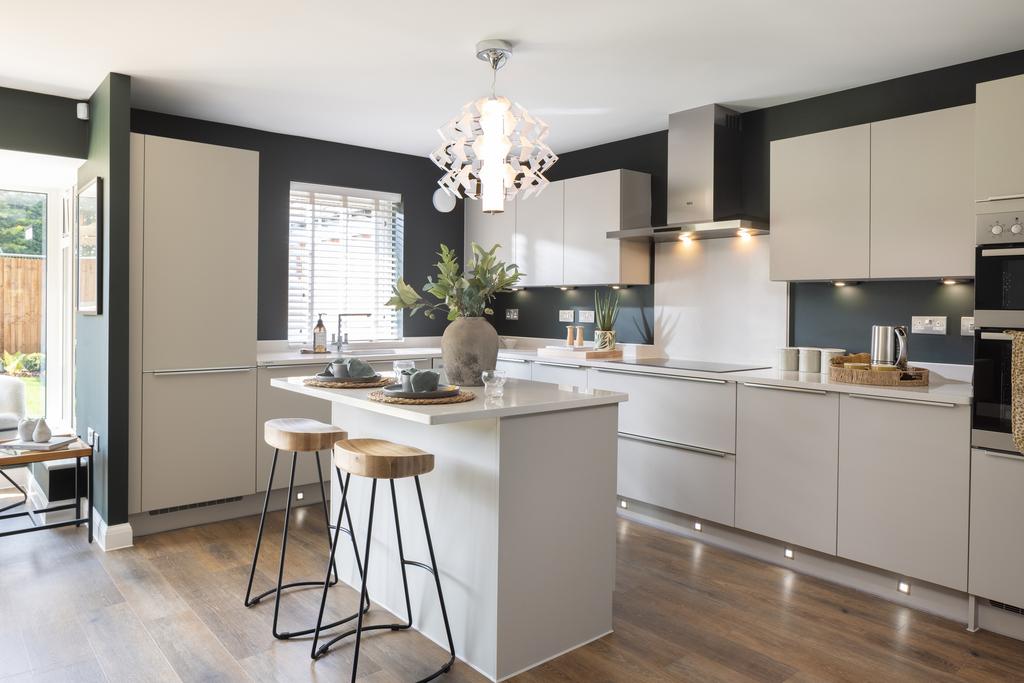 Open plan kitchen in the Manning 5 bedroom home