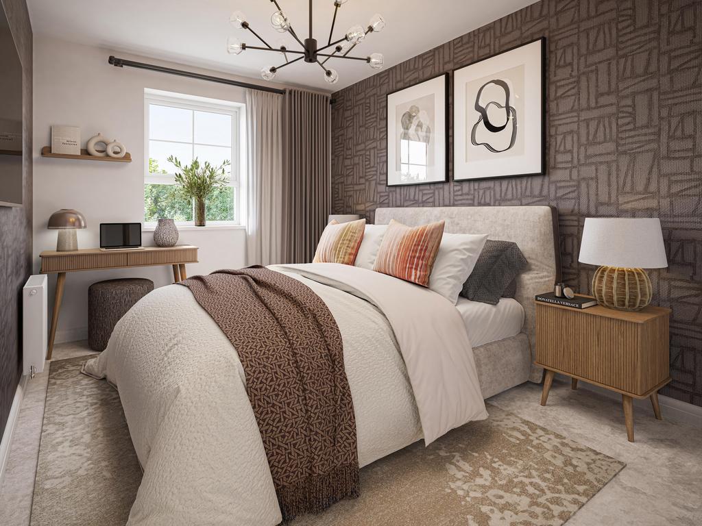Internal CGI of the folkestone main bedroom