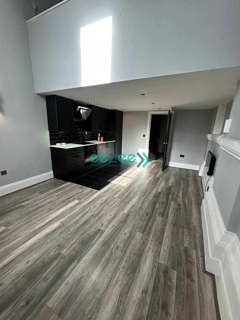 Living room and kitchen