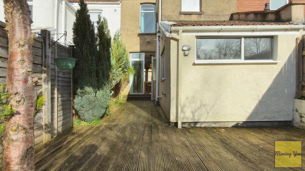 Rear of property