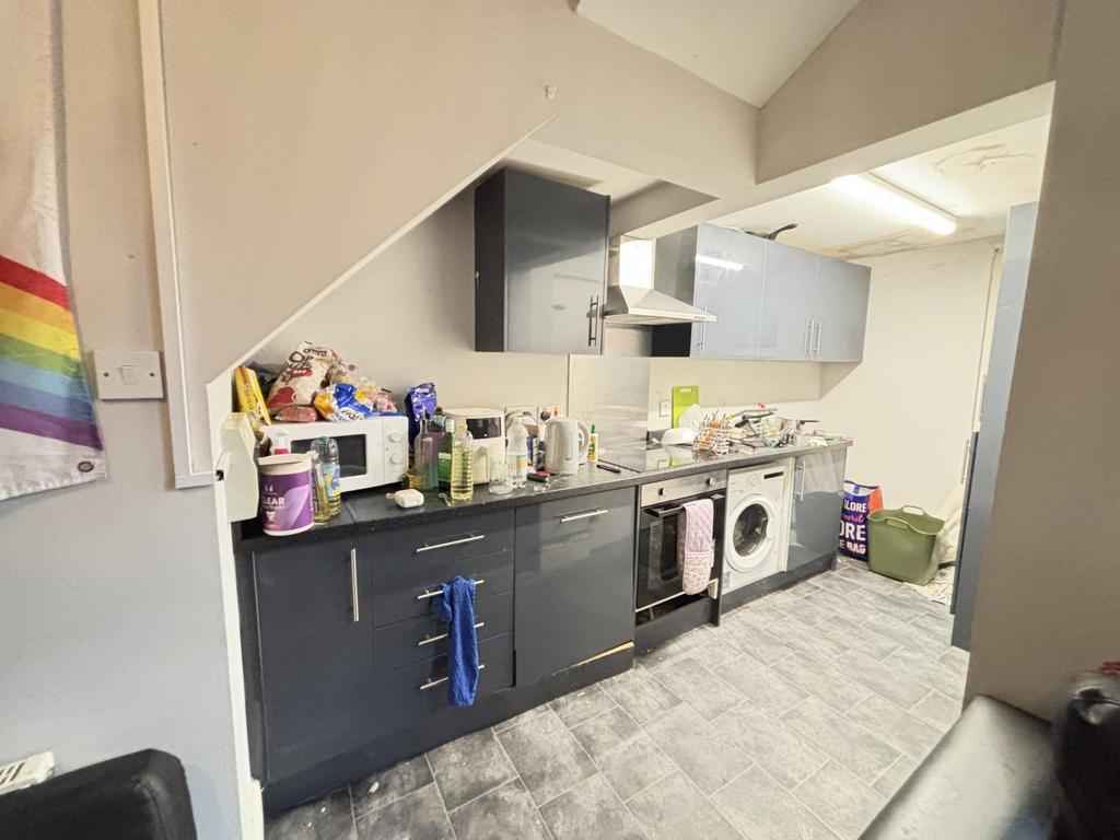 A modern kitchen with ample counter space and m...