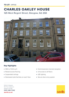 Office to rent, 125-139 West Regent St Glasgow G2 2SG