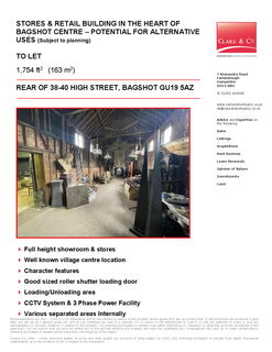 Industrial unit to rent, Rear of 38-40 High Street Bagshot GU19 5AZ
