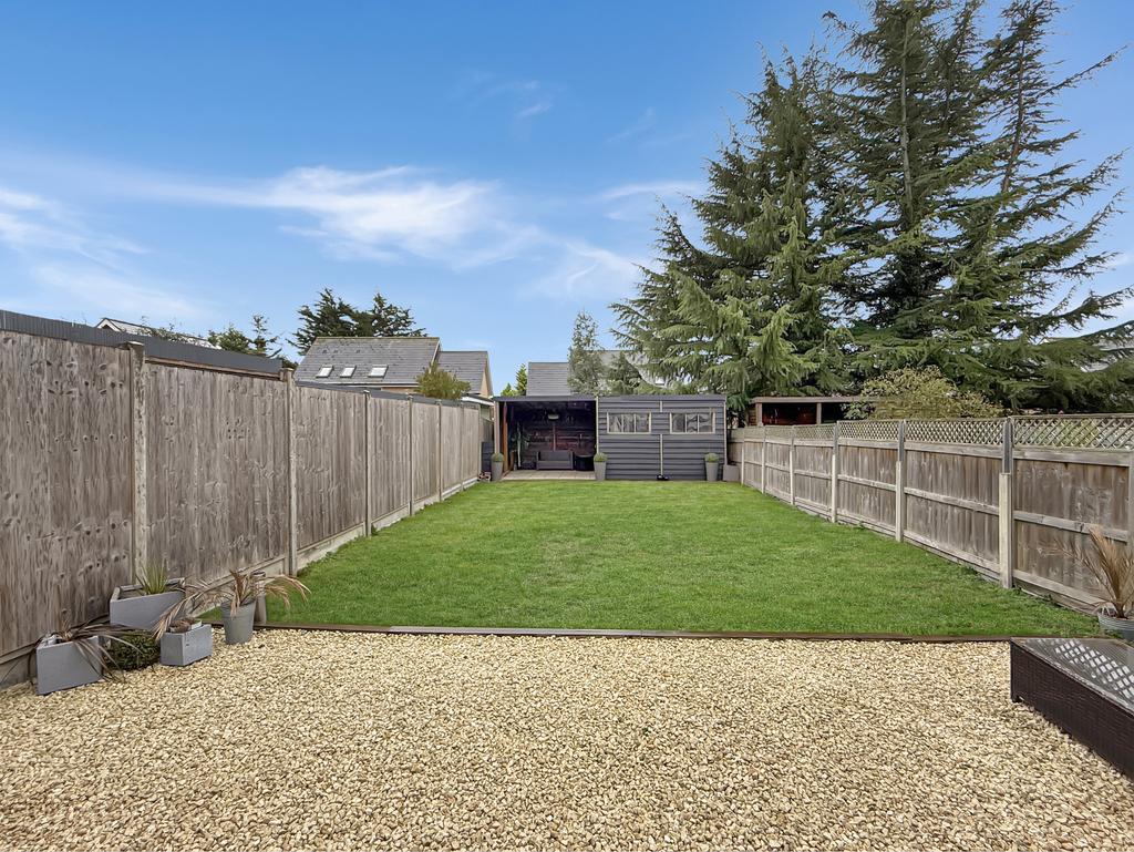 Rear Garden With Timber Outbuilding