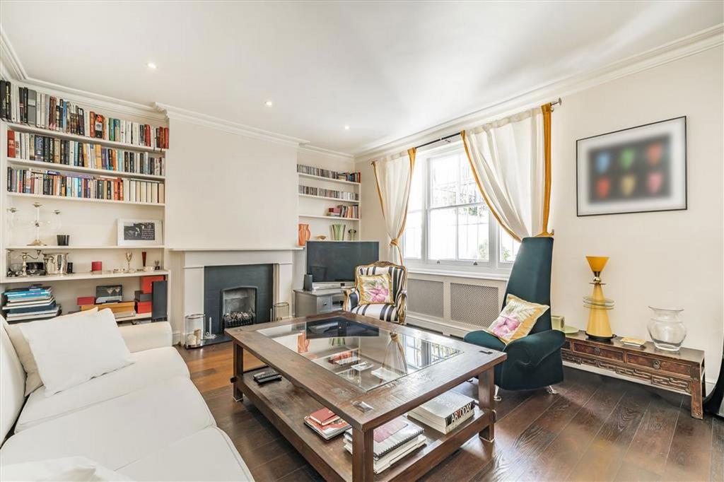 Living room, fireplace
