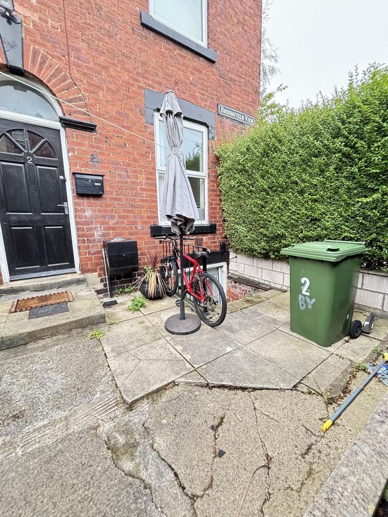 The exterior view of the property showing the e...