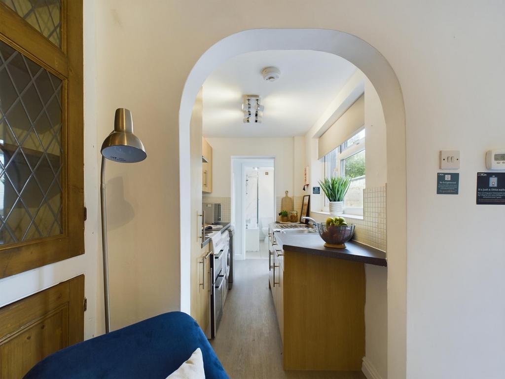 A bright and tidy kitchenette featuring modern ...