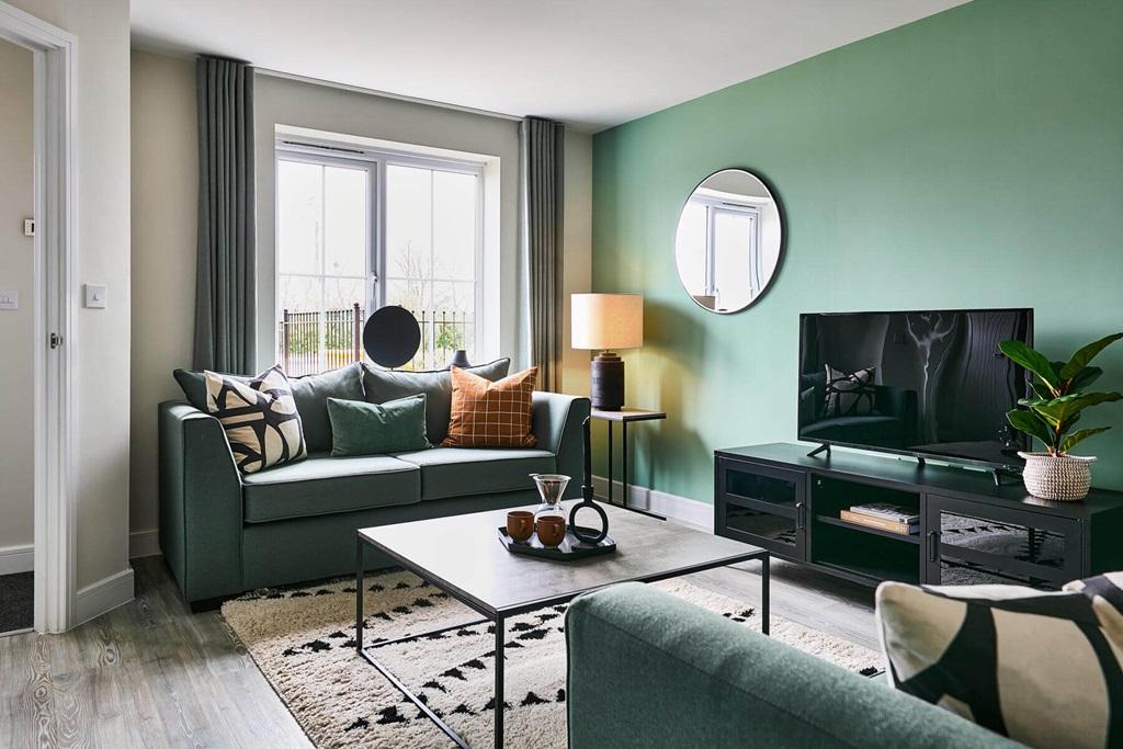 A cosy lounge offers space to unwind with the...