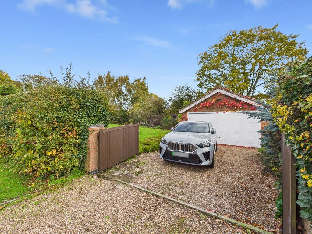 Second Driveway and Detached Double Garage