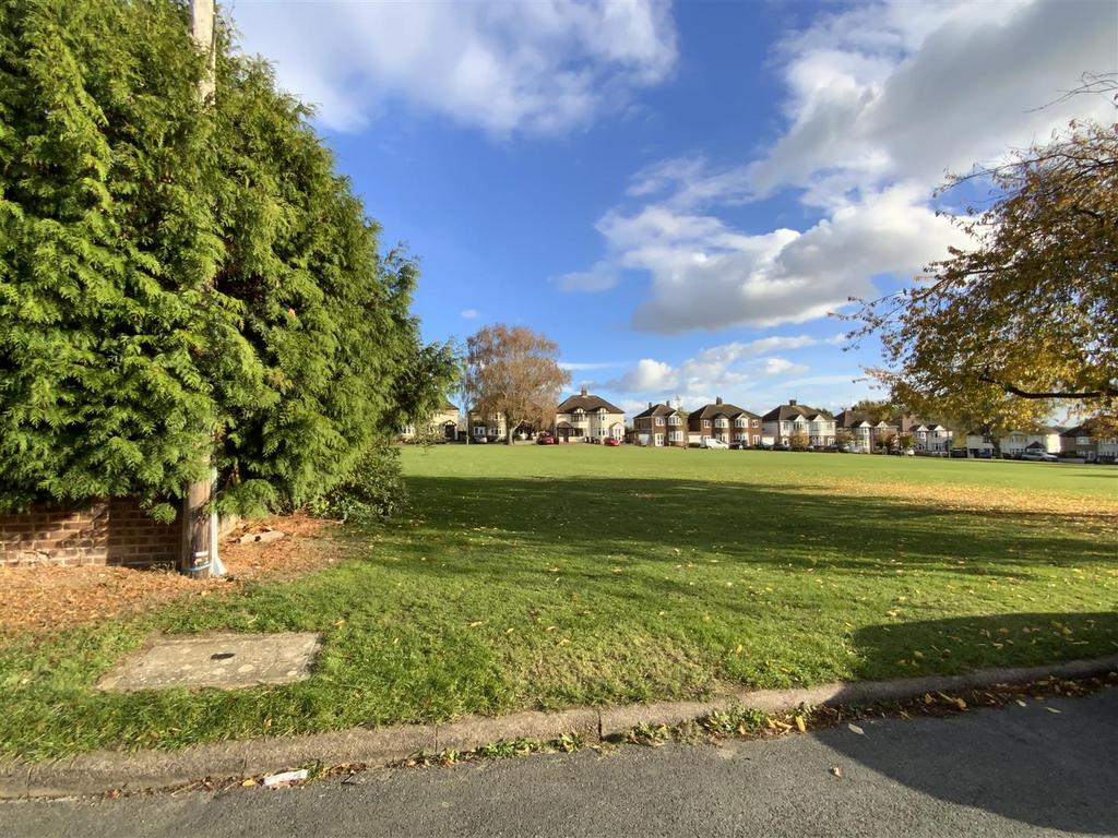 The green to the immediate right of the property