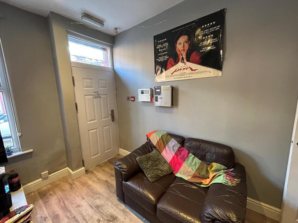 A cozy living room featuring comfortable seatin...
