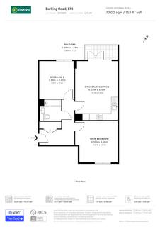 2 bedroom flat for sale, Barking Road, London, E16 1GQ