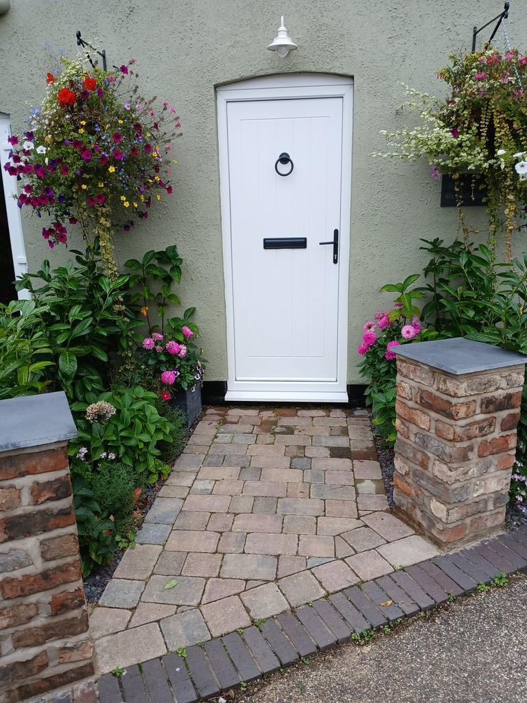 To the front door!
