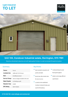 Industrial development to rent, 90 Condover Industrial Estate Dorrington SY5 7NH