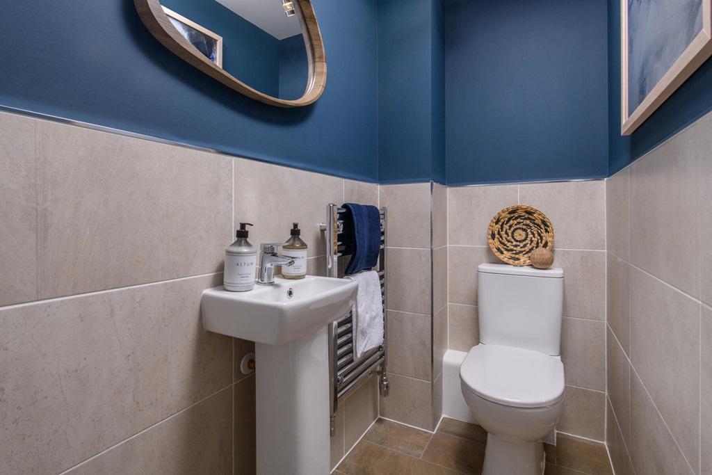 A downstairs toilet adds convenience