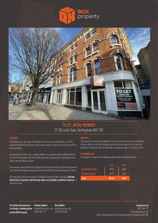 Office to rent, 25-29 Lister Gate Nottingham NG1 7DE