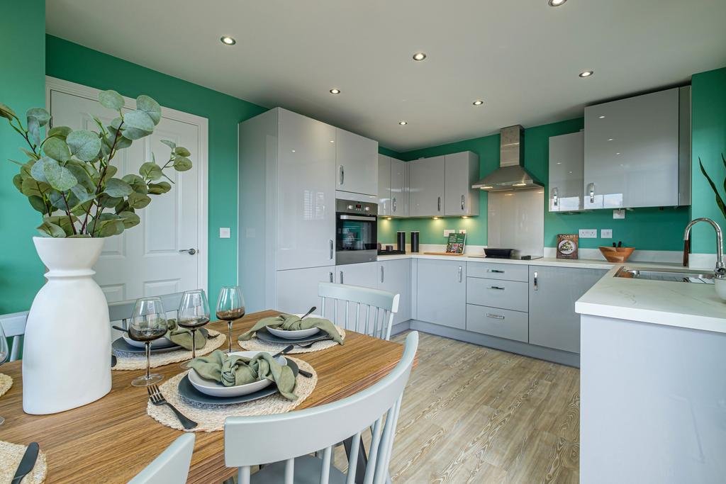 Interior view our the kitchen & dining space in...