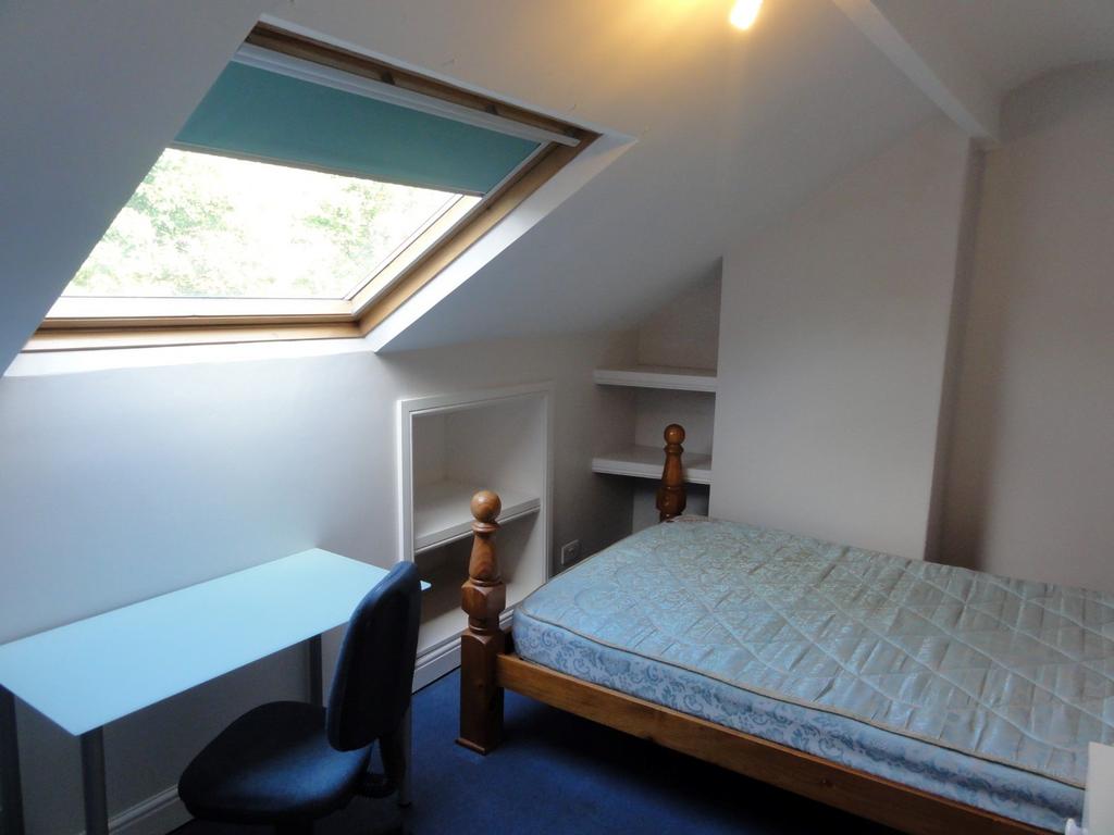 Bright and welcoming double bedroom with a slop...