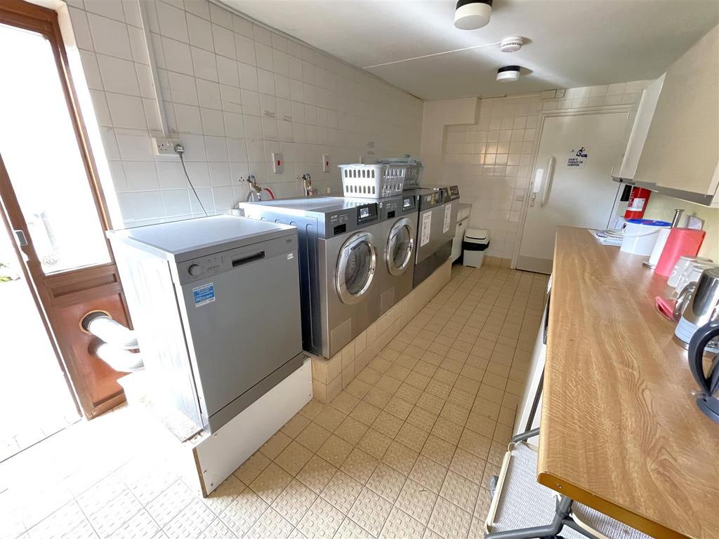 Communal laundry room