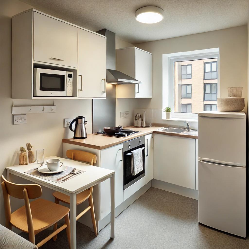 This modern kitchen combines functionality with...