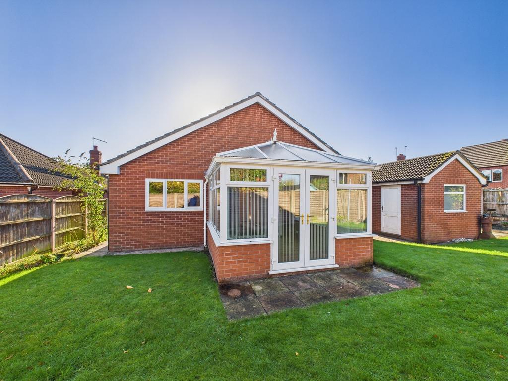 Rear view of bungalow