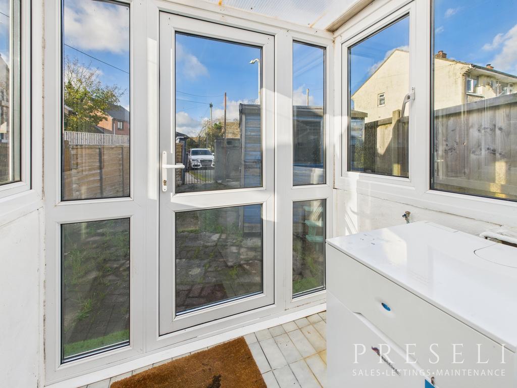 Rear Porch/utility area