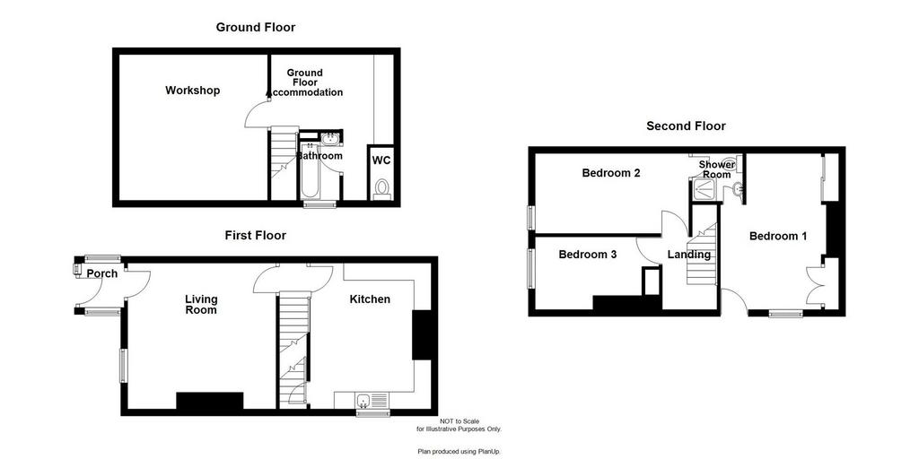 3 bedroom terraced house for sale - Floor Plan