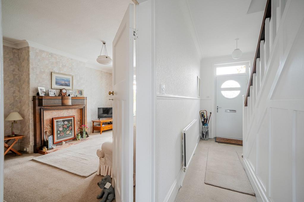 Hall and living room