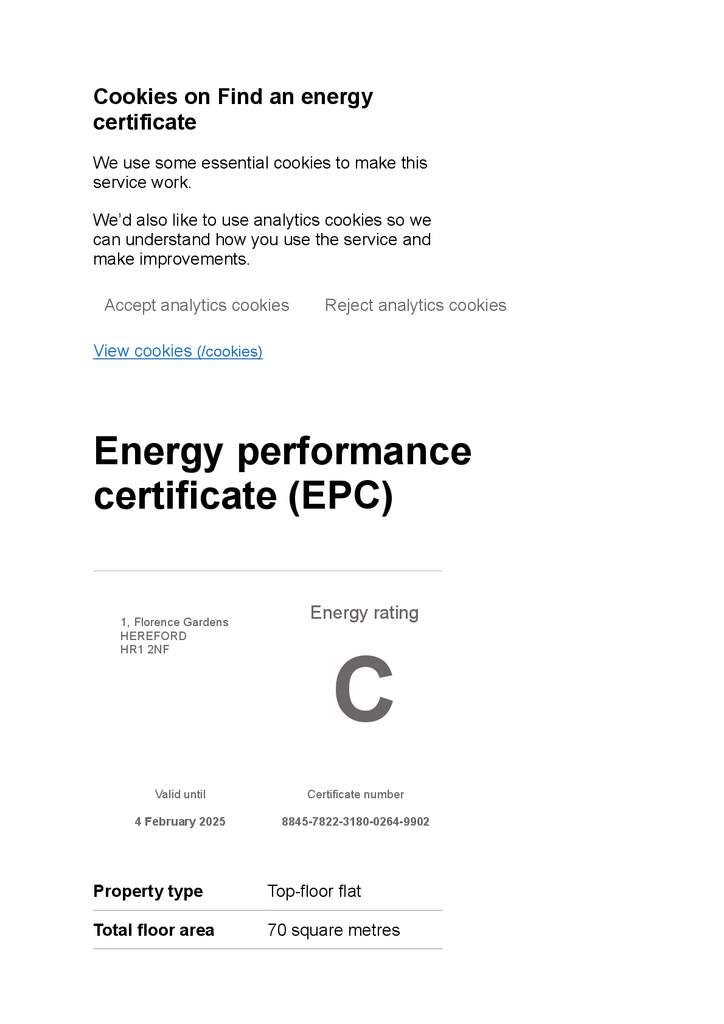 EPC Certificate