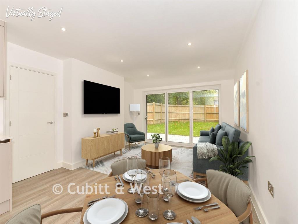 Lounge Kitchen Diner Staged
