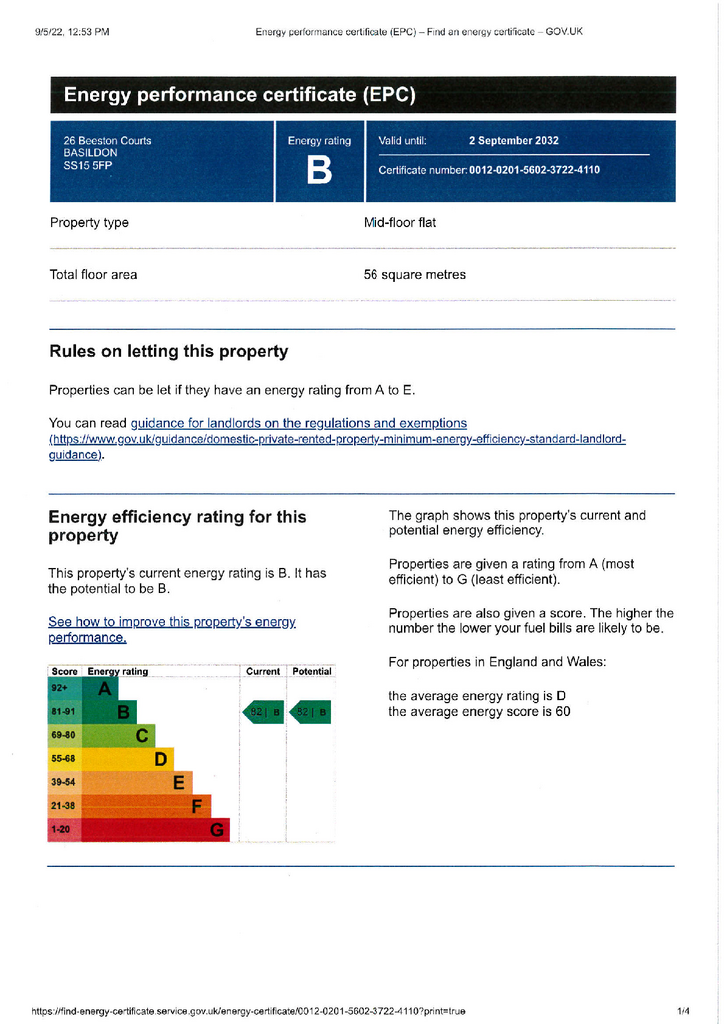 EPC Certificate