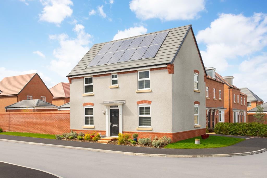 External view of the three bedroom Hadley with...