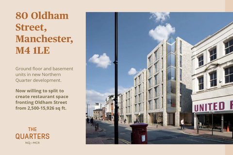 Retail property (high street) to rent, 80 Oldham St Manchester M4 1LE