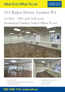 Office to rent, 111 Baker St London W1U 6SG