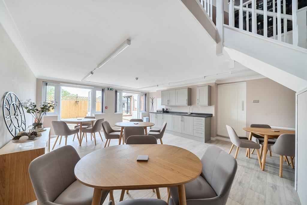 Open-plan living area, open plan living