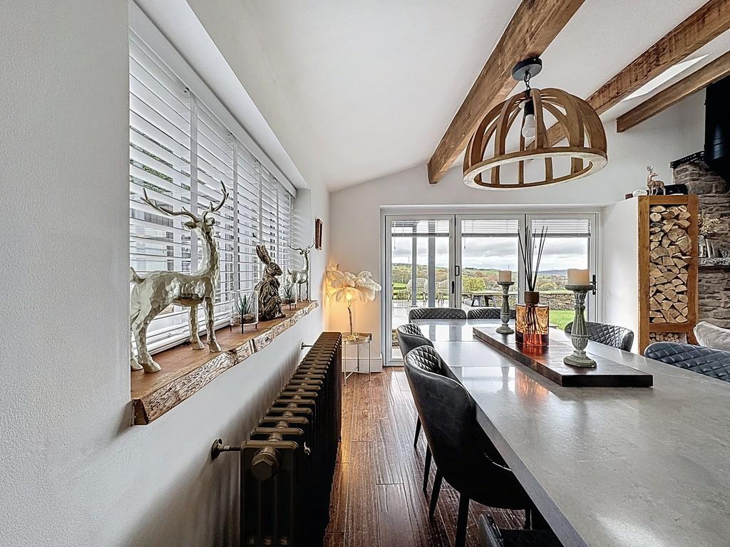 Dining area and bi fold doors