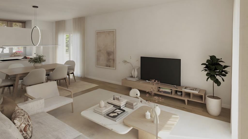 Open-plan living area, open plan living