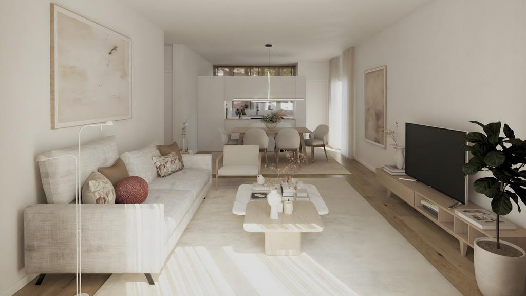 Open-plan living area, open plan living