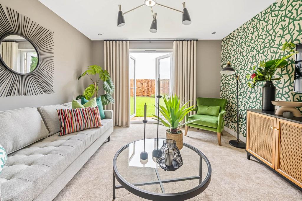 Step out into the garden from the lounge -...