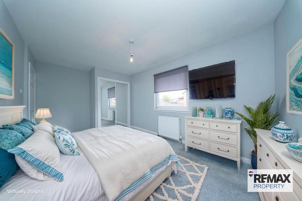 Virtually Staged Bedroom