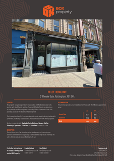 Retail property (high street) to rent, 3-5 Wheeler Gate Nottingham NG1 2NA