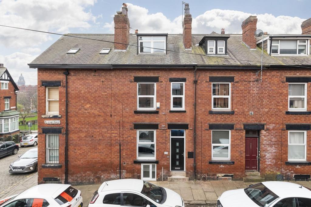 Attractive red-brick terraced property with bay...