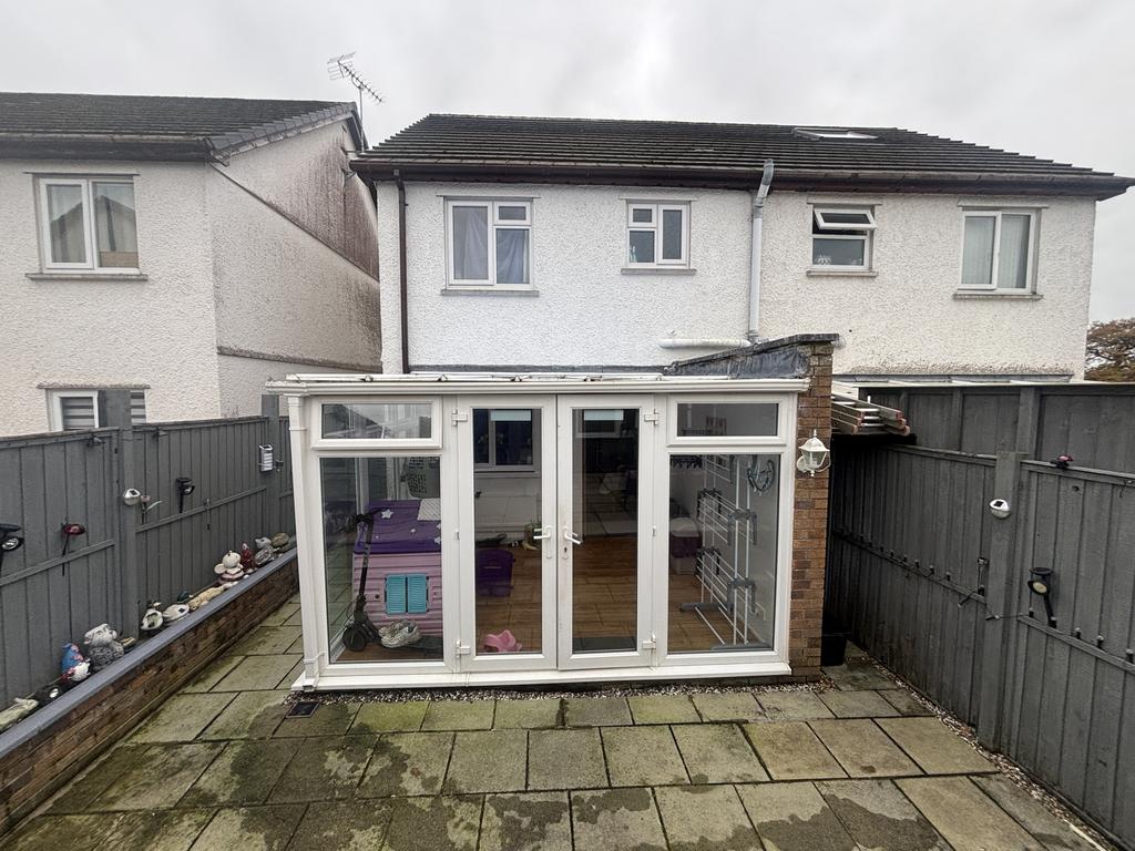 Rear of property
